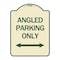 Signmission Angle Parking W/ Bidirectional Arrow Heavy-Gauge Aluminum Sign, 24" x 18", TG-1824-24345 A-DES-TG-1824-24345 - alternate 1